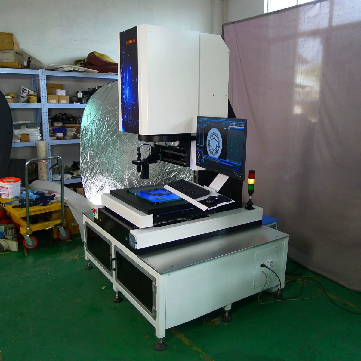 Промышленный измерительный прибор с большим диаметром изображения, 5 миллионов пикселей CCD, автоматически генерирует отчёты CAD.