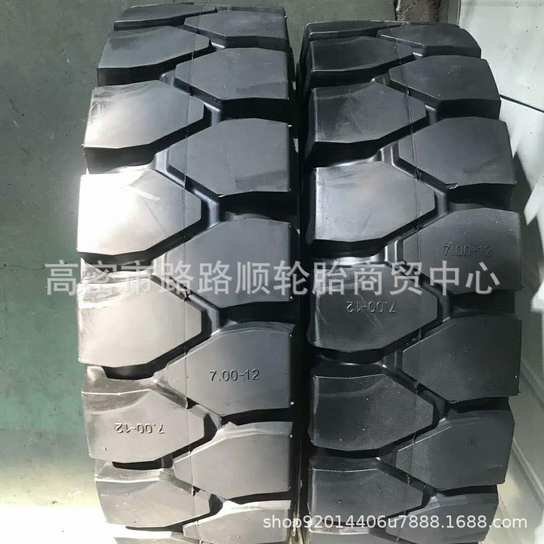 厂家供应工业实心轮胎600-9 650-10 700-9 700-12叉车胎支持出口