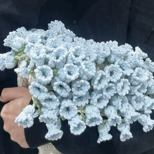 УТКВ набор из тканой стеганой простыни — комплект handmade букета пледа, 80 см, пряжа молочно-карамельного цвета