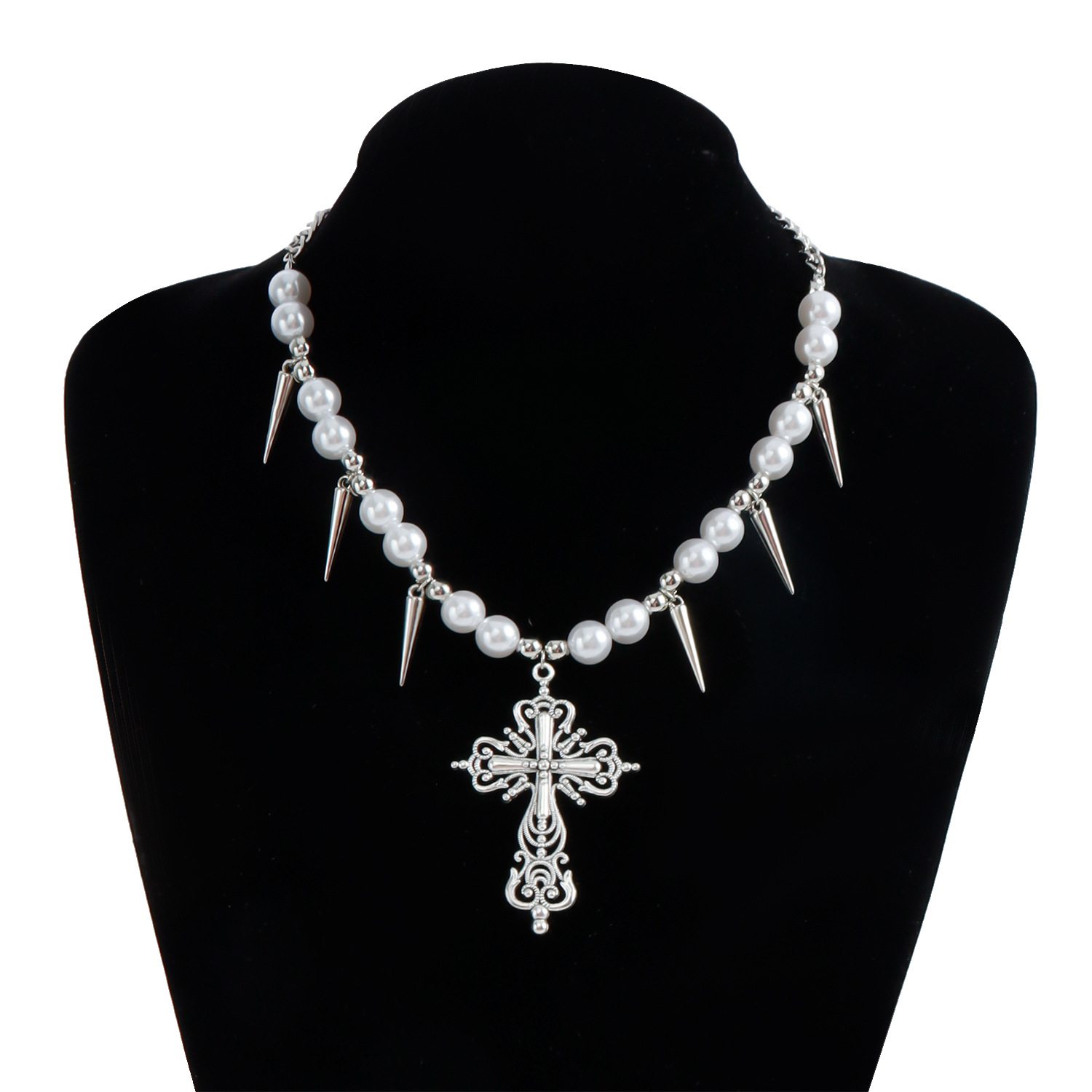 Alloy Material Vacation Classic Style Cross Alloy Choker Wholesale