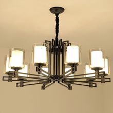 新中式吊灯现代简约餐厅客厅仿古饭店包厢古典复式楼别墅大厅灯具