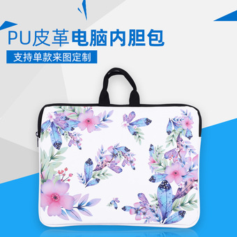 跨境防震防摔牛津布电脑包平板内胆包笔记本保护套手提PU电脑皮包