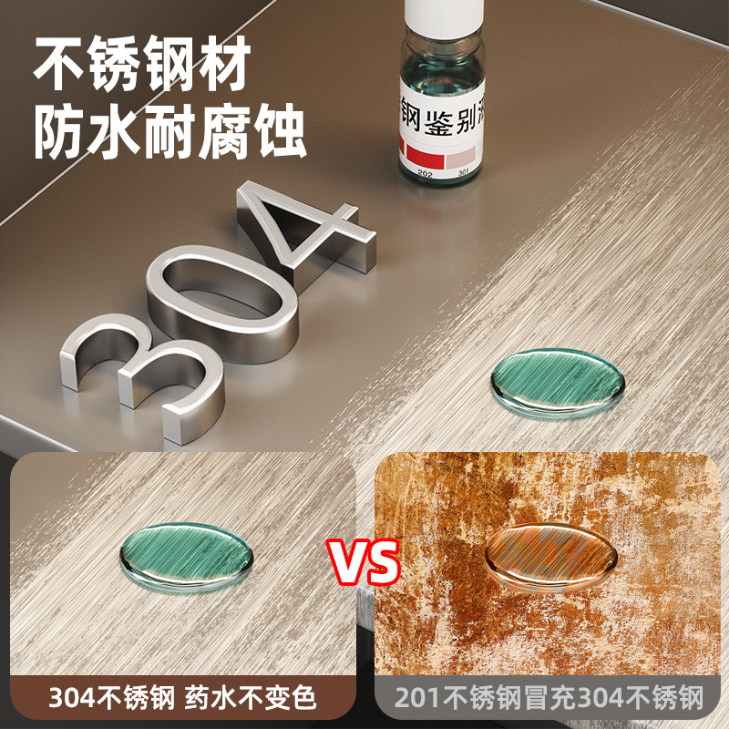 Tabique de gabinete de nicho de acero inoxidable transfronterizo Pantalla de pared de fondo de TV de metal Estante de baño integrado