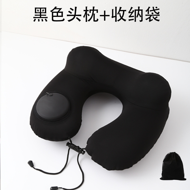 almohada de viaje tipo almohada jorobada presión inflable almohada de cuello portátil vuelo almohada de cuello viaje de negocios almohada de cuello viaje de larga distancia