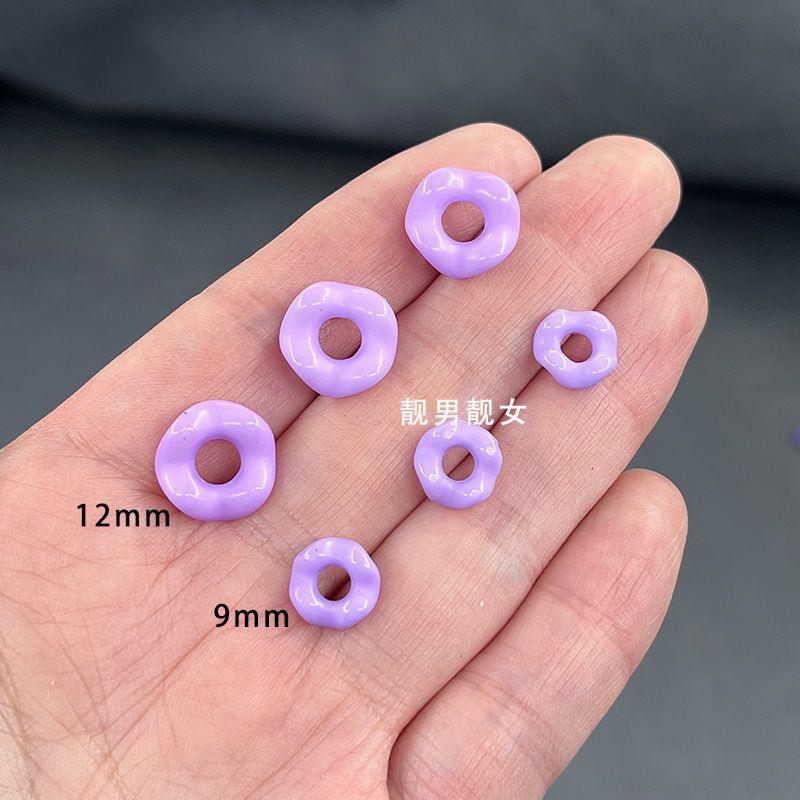 Ondas de laple falda anillo acrílico diy pulsera de cuentas hecha a mano cadena de accesorios accesorios