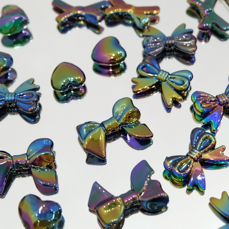 Dark Lolita Bow Love DIY Handmade Loose Beads Accessories Earrings Car Hanging Mobile Phone Chain Jewelry Material Beads