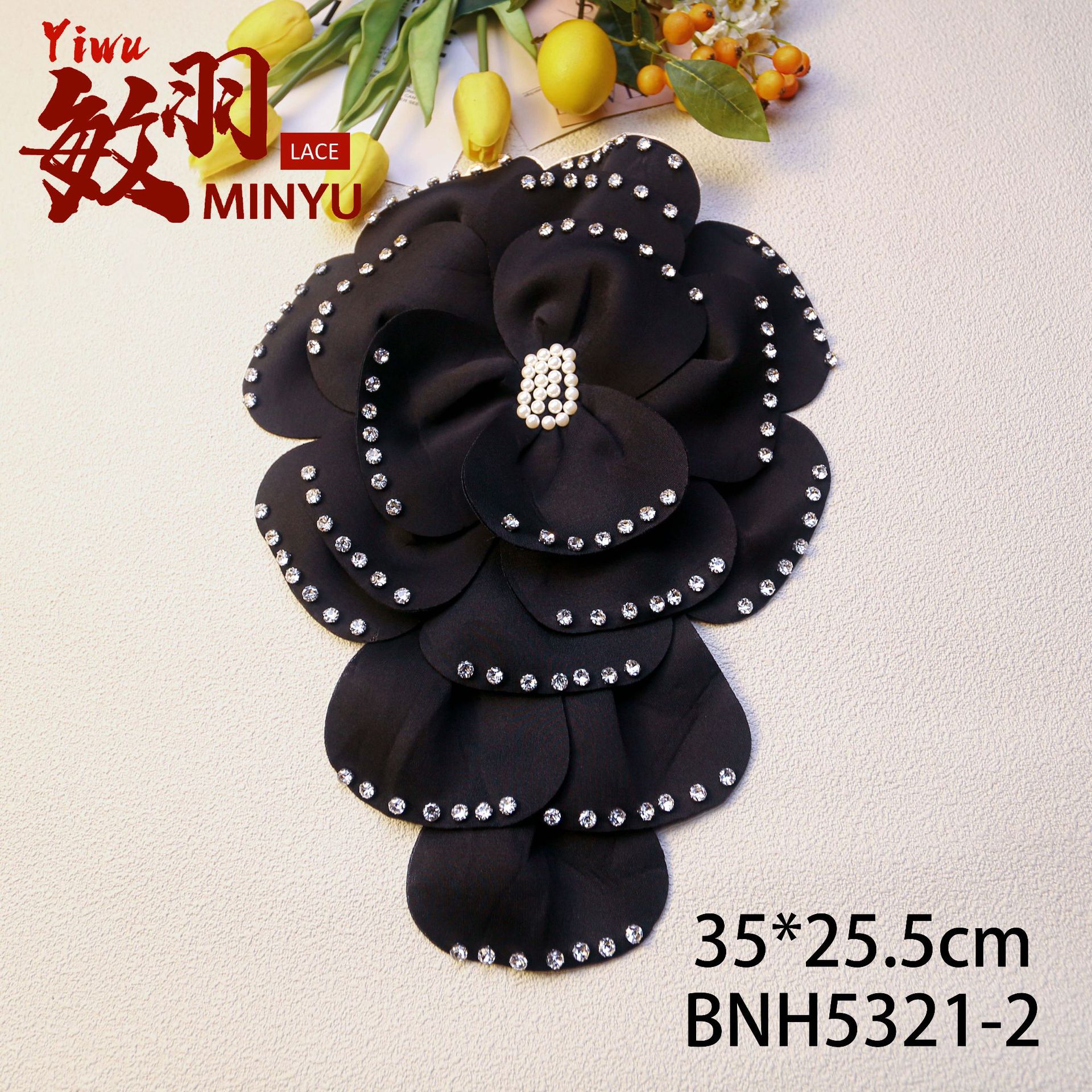 35*25.5cm 블랙 코사지