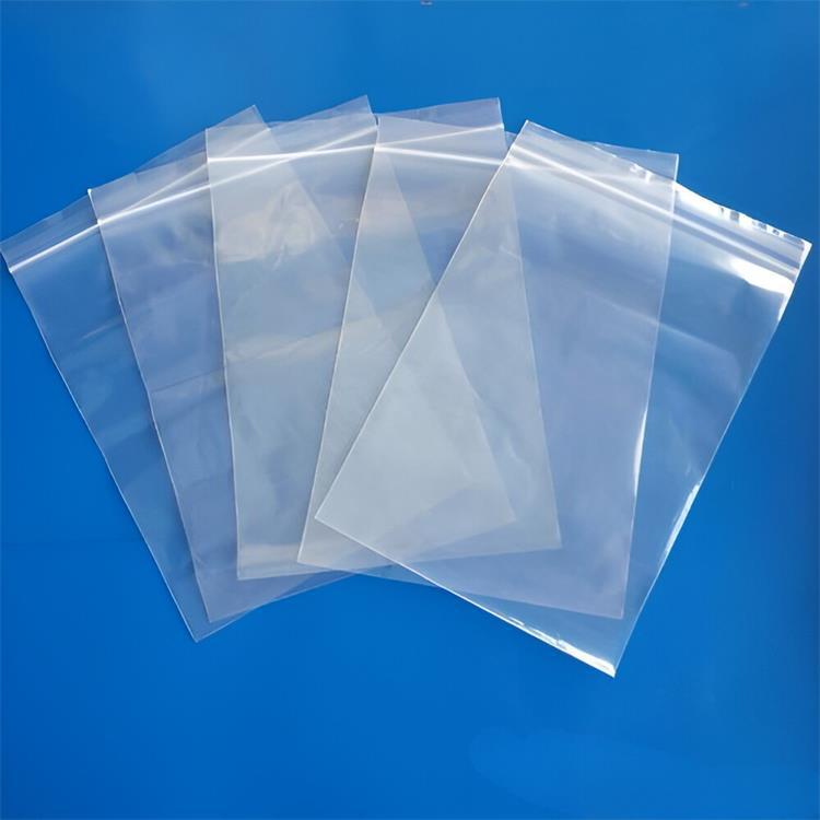 印刷黑色字体PE骨袋 包装拉链袋礼品自封口袋