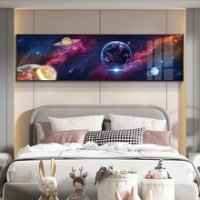 装饰画星球有框酒店客房床头房间主题宇宙卧室太空炫酷挂画壁画