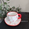 Рождественский чулок с красной каймой
