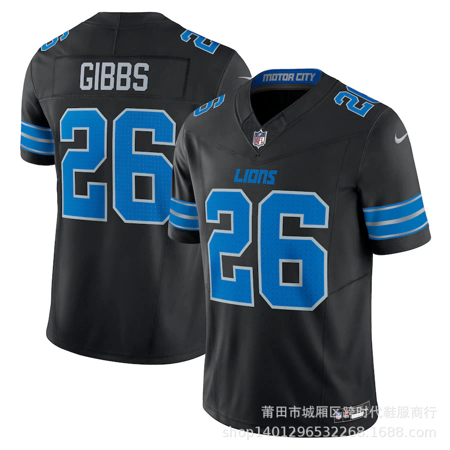 Lions Lions HUTCHINSON #97 ST. BROWN #14 вышитый оливковый костюм трикотаж