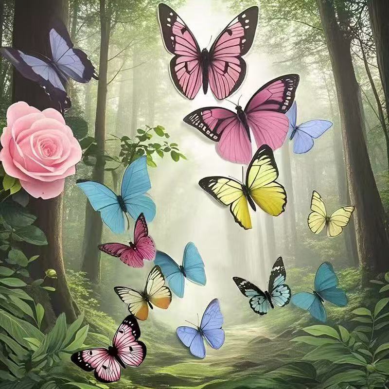 Decorative 3d Butterfly Wall Stickers For Home Decor Diy Design_voghion.com