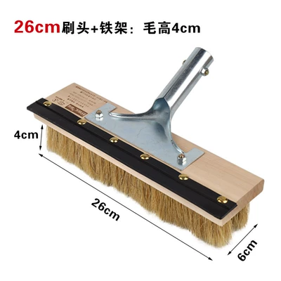 Extended Handle Telescopic Pole Bristle: Car cleaning tools - no-rod-26cm-encrypted-pig-hair-head-iron-frame