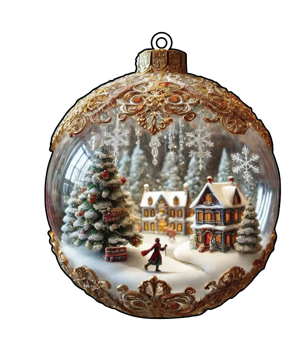 Nuevos productos transfronterizos 2D plano acrílico Navidad colgante de cuento de hadas planeta automóvil colgar joyas para el hogar image 5