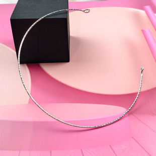 DIY Jewelry Accessories Handmade Materials Dual-Purpose Collar Headdress Hair Accessories Main Body Electroplated Silver