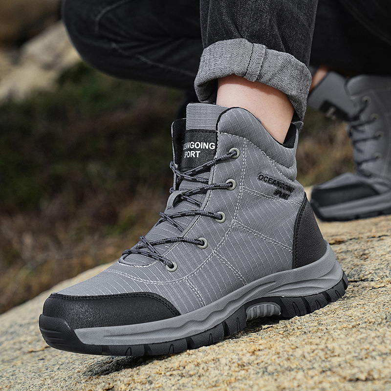 Zapatos de montaña para hombres 2024 primavera, otoño, invierno, nuevos zapatos deportivos al aire libre antideslizantes y resistentes al desgaste, zapatos de senderismo para hombres