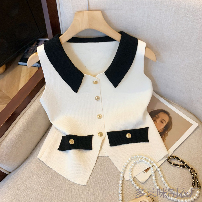 Xiaoxiang style V-neck vest women's 2025 spring and autumn new Korean style fashion Xiaoxiang style V-neck vest women's 2025 spring and autumn new Korean style fashion