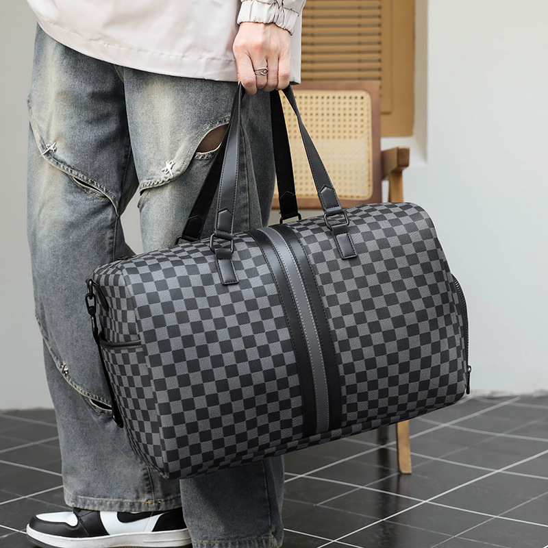 Tabuleón de ajedrez transfronterizo bolso de mano de viaje de hombre nicho de moda de gran capacidad bolsa de viaje de negocios mochila a prueba de derramamiento