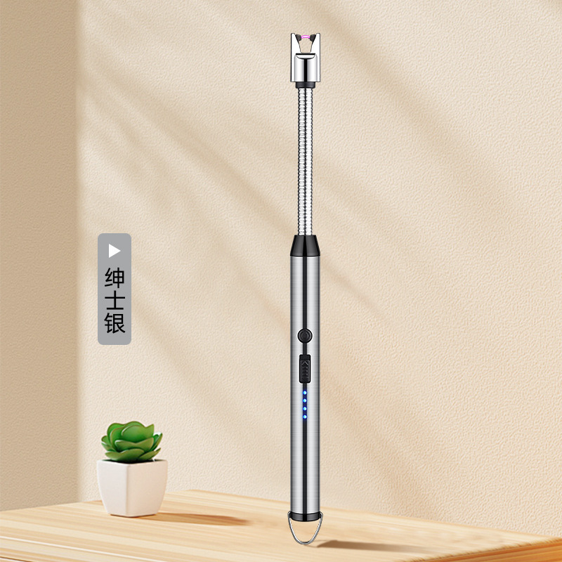 Fabricantes al por mayor Arco Tipo-c Cargador Encendedor Estufa de gas Encendido Agarre Exalargue Cocina Encendedor Transfronterizo Chong