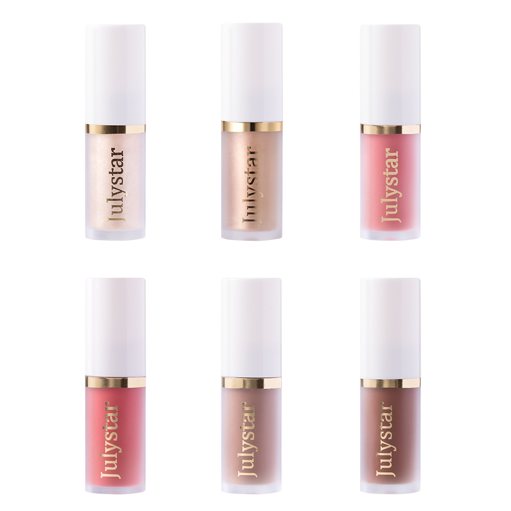 Julystar Facial Brightening High-Gloss Contouring Liquid, Lip Pearl Single Portable Moisturizing Blush Blush Wholesale undefined