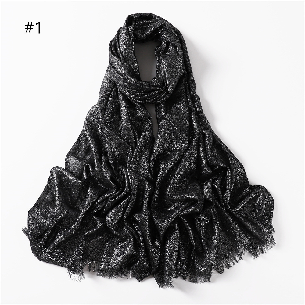 Women's Fashion Solid Color Cotton Shawls display picture 4