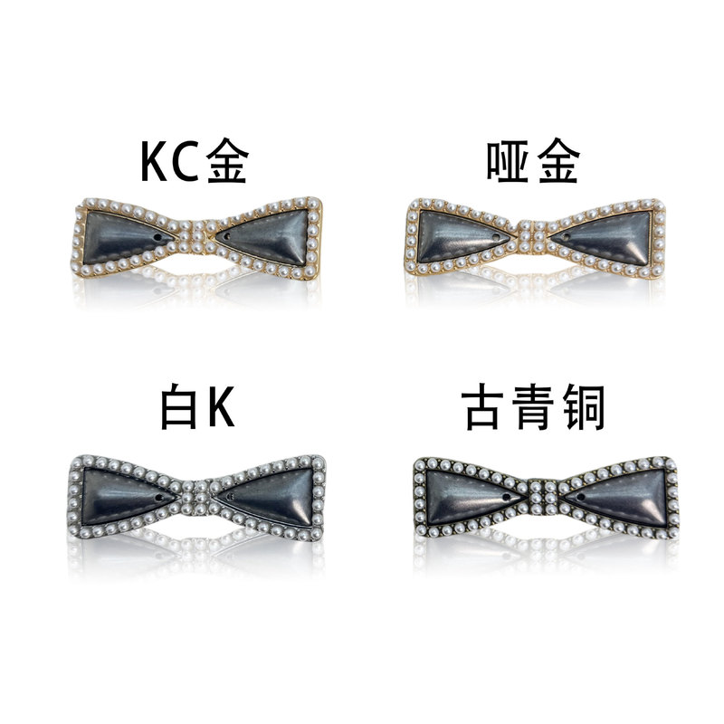 新しい宋錦リボンパールヘアピンベース/香雲糸ヘアピン diy アクセサリーベースヘアアクセサリージュエリーアクセサリー|undefined