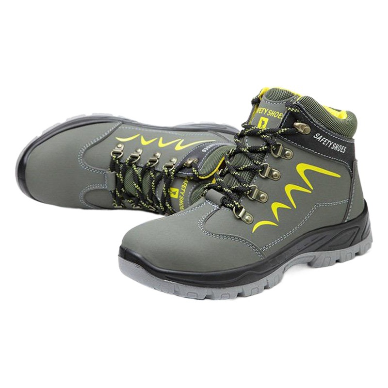 Mid-top zapatos de protección de los hombres anti-perforación impermeable zapatos de trabajo para el sitio de construcción resistente al desgaste zapatos protectores de invierno