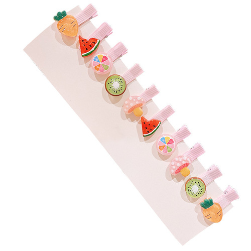 Children's Hair Clips Cute Cartoon Baby Small Hair Clips Princess Baby Hair Accessories No Hurt Hair Girl's Forehead Clips Headwear