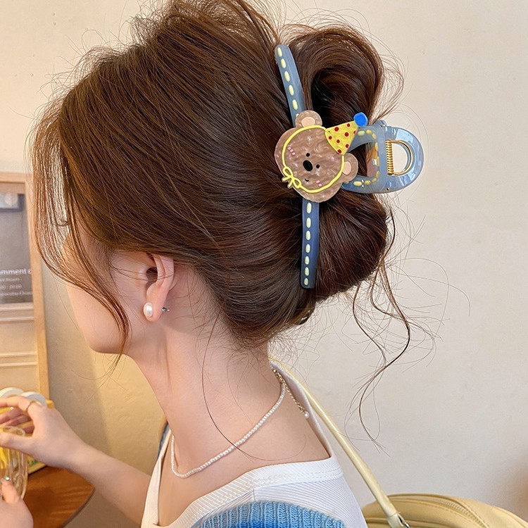 韩版气质设计感抓夹女2025新款后脑勺鲨鱼夹子高级感大号发夹发饰|undefined