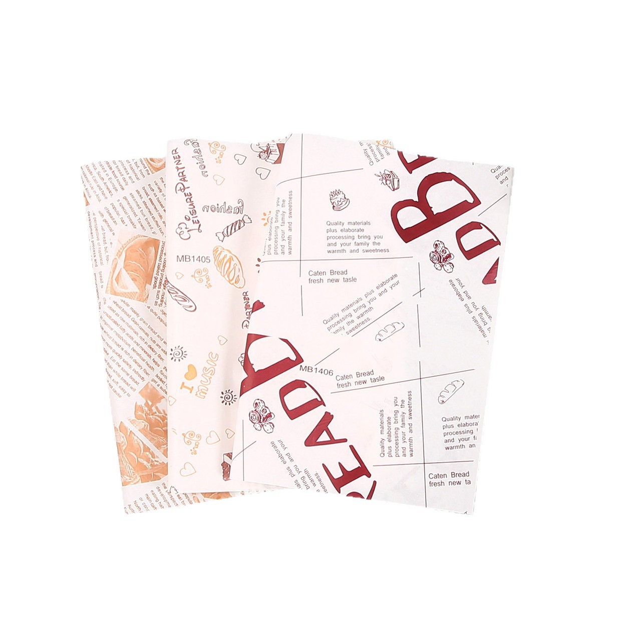 Papel de embalaje de hamburguesas de grado alimenticio desechable a prueba de aceite para hornear papel de almohadilla de papel de hamburguesas en stock