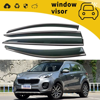 door rain shield window | Rain shield - 16-17-kx5stainless-steel-bright-strip-head-buckle-adhesive-4