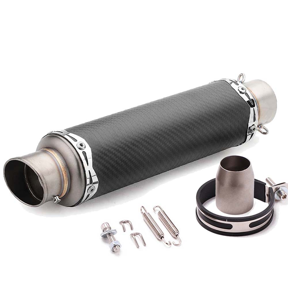 Motorcycle modified elbow exhaust pipe stainless steel carbon fiber tail exhaust SC universal CBR/NINJA/ZX6R
