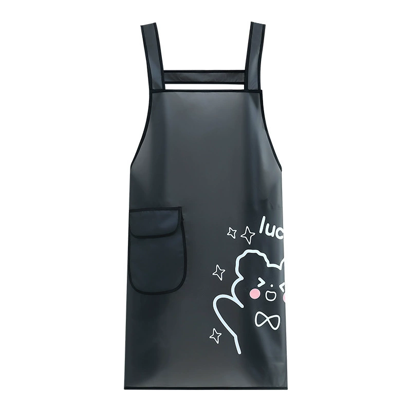 Waterproof transparent apron for food sleevless for work