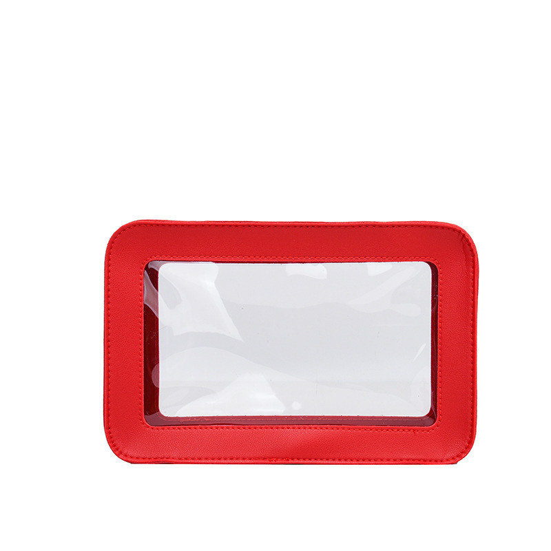 2025 nuevo embrague bolsa de almacenamiento de cosméticos de alto valor bolsa de lavado impermeable de PVC de gran capacidad al por mayor