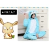 Three -dimensional blue rabbit