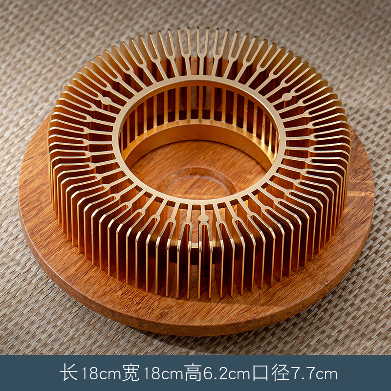 Al por mayor estufa de té caliente Luz de lujo té caliente Fabricante preservación del calor asado fruta flor té incienso quemador vino calentador mesa de té