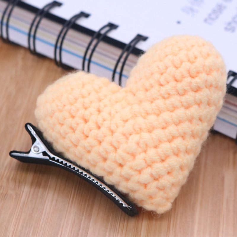 3#Yellow love hair clip