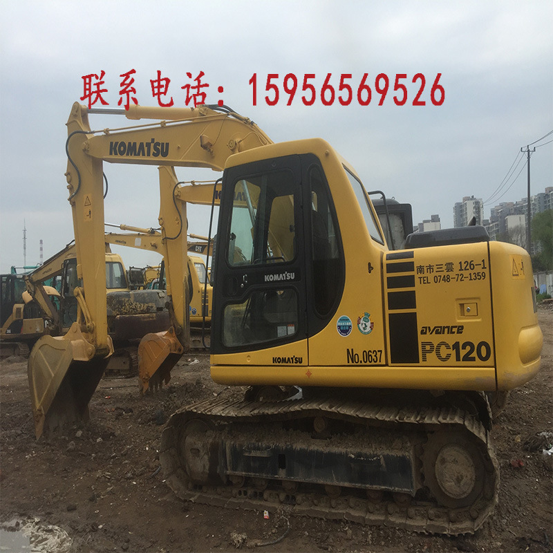 KOMATSU小松PC120-6EO二手挖掘机 二手小松12吨中型挖机9成新包送