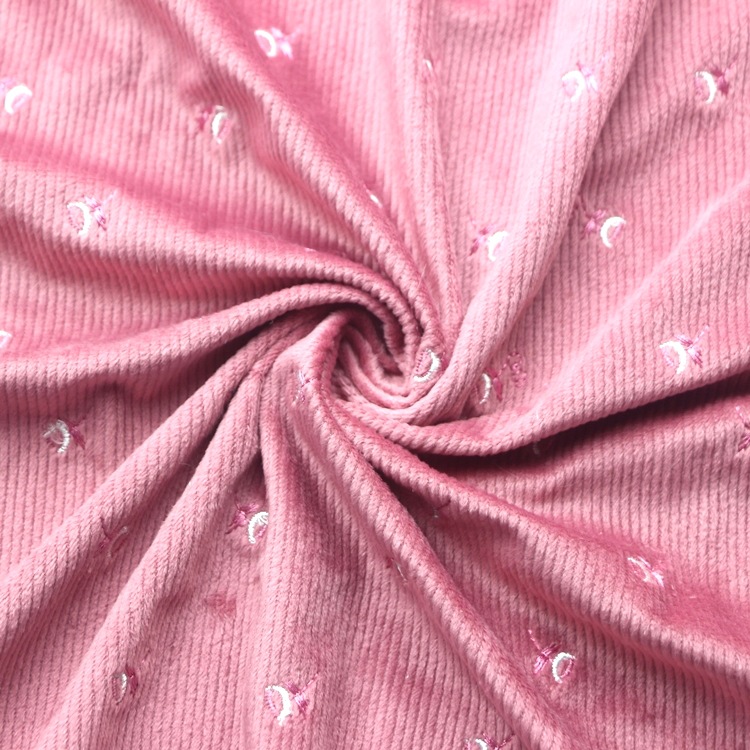 绣花超柔短毛绒针织竖条抽条绣花灯芯绒烂花KS超柔短毛绒布料面料