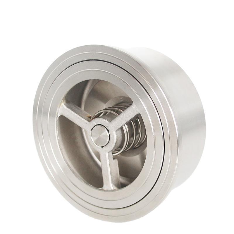 厂家供应不锈钢对夹止回阀蒸汽硬密封止回，双瓣式对夹式H72H-16P