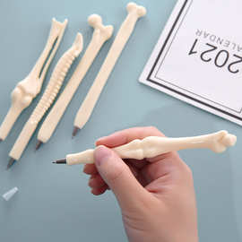 跨境专供骨头圆珠笔创意个性蓝色签字笔新奇特文具用品搞怪骨头笔