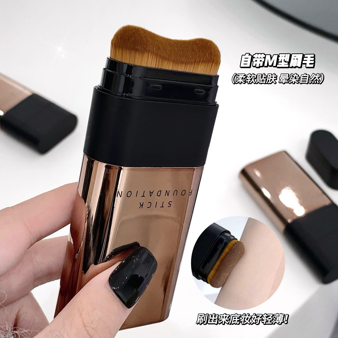 kakashow belleza de la piel, polvo de fondo de agua, polvo de fondo de maquillaje impecable, base de maquillaje, blanqueador, duradero, no se quita el maquillaje.