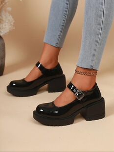 J 77452 Mary Jane Heeled Shoes �A�^���ŮЬ ���R�d�W���羳