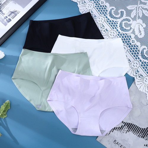 Women's ice silk seamless women's underwear one-piece underwear breathable sexy mid-waist women's underwear briefs head 810