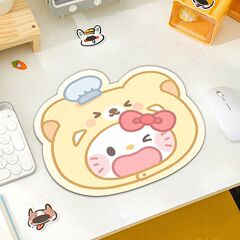 キティマウスパッドヘッドギア表現女子寮オフィスデスクトップコンピュータデスクパッドキーボードゲームマウス