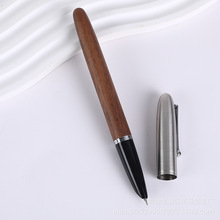 现货胡桃木钢笔木质美工钢笔学生成人书法练字水笔商务专用签名笔