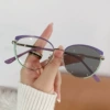 Purple Green Silver Frame