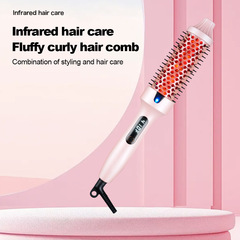 国境を越えた人気の赤外線ヘアカーリングコーム、ストレートヘアコーム、ヘアカーラー、インターネットセレブショートヘア家庭用電気ヘアアイロン、カスタマイズを受け入れます