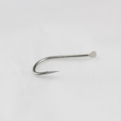 New Guandong Barbless Fishhook Long Handle Bulk Black Pit Crucian Carp Luo Flying Hook Fishing Gear Supplies Fishing Accessories Wholesale