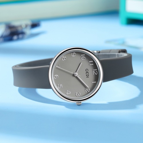 GODI Simple College Style Student Watch Civil Servant Examination Waterproof Women's Watch Skin-friendly Silicone Quartz Watch Wholesale 